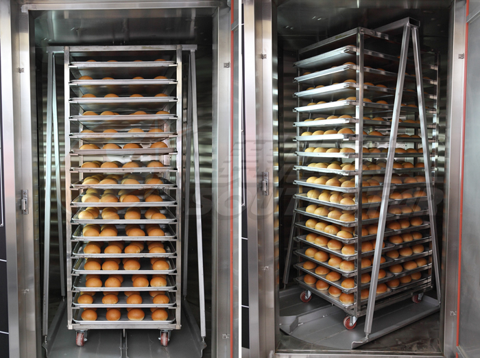 廣州賽思達32盤單推車商用電力熱風(fēng)旋轉(zhuǎn)爐NFX-32D爐膛